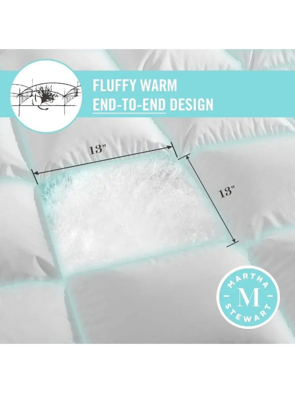 Luxury White Goose Down Comforter - Queen Size, Soft Fiber Fill, Cozy Bedding